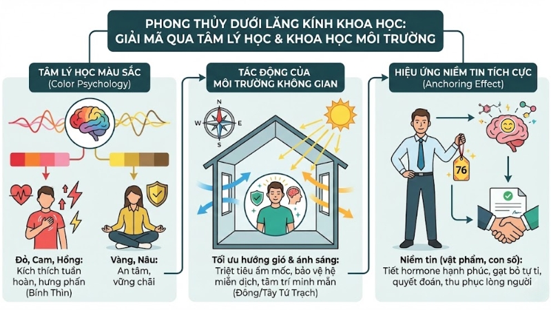 Phong thủy dưới lăng k&iacute;nh khoa học