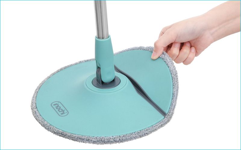 Bông Microfiber thấm hút tốt, làm sạch nhanh, dễ tháo giặt, giữ sàn sạch bóng không trầy