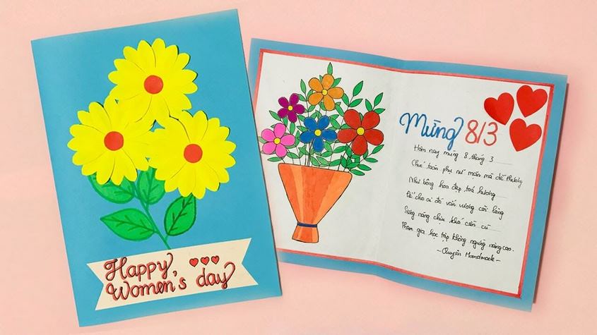Mẫu thiệp 8/3 đẹp chúc mừng ngày Phụ nữ Việt Nam số 2