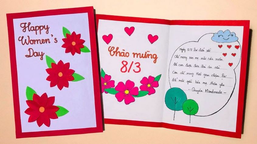 Mẫu thiệp 8/3 đẹp chúc mừng ngày Phụ nữ Việt Nam số 6