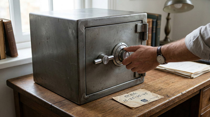 Két sắt khóa cơ thường sử dụng mật khẩu cố định, độ bền cao Két sắt khóa cơ thường sử dụng mật khẩu cố định, độ bền cao