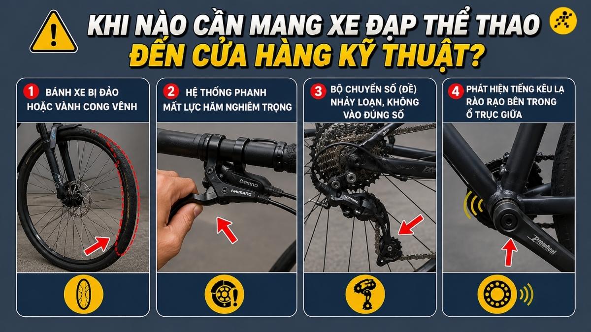 Dấu hiệu cần mang xe đến cửa hàng kỹ thuật Dấu hiệu cần mang xe đến cửa hàng kỹ thuật