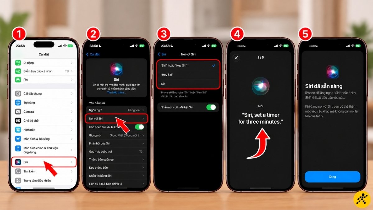 Cách bật Siri bằng giọng nói Cách bật Siri bằng giọng nói