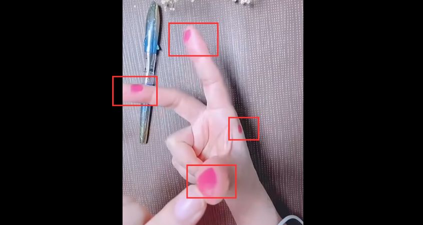 Hình minh hoạ các điểm đặt bút