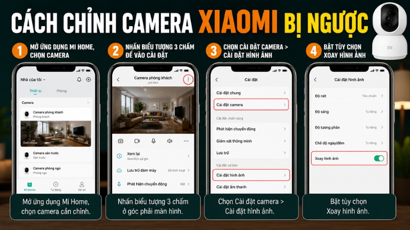 Cách chỉnh camera Xiaomi bị ngược Cách chỉnh camera Xiaomi bị ngược