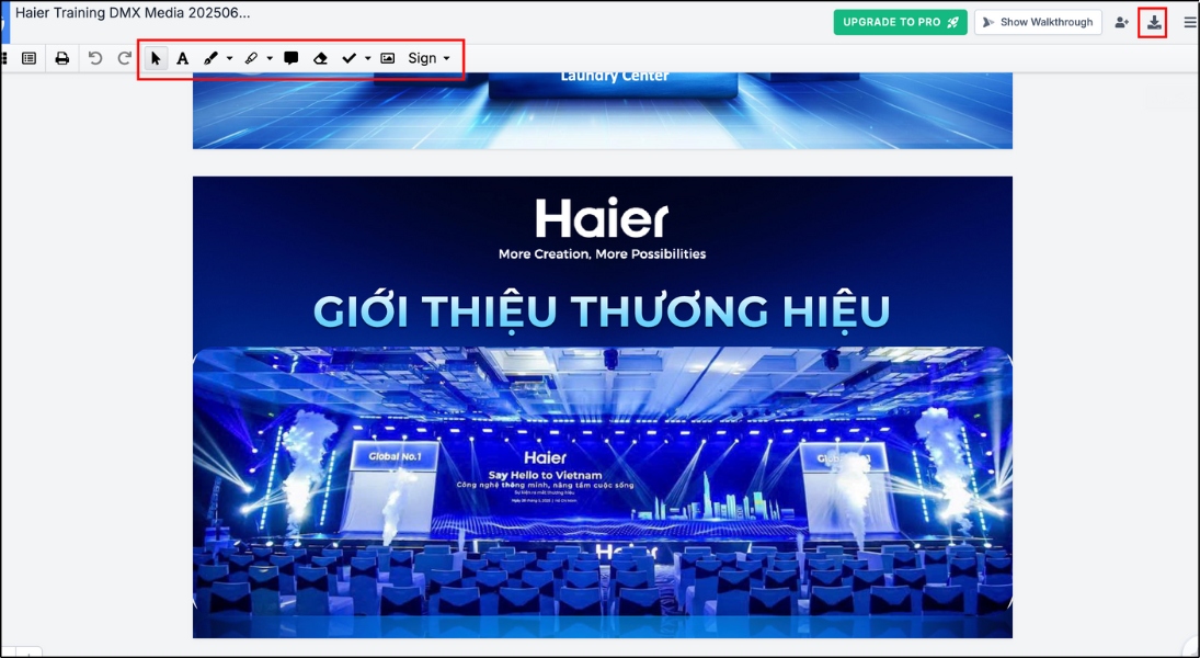 Tiến hành chỉnh sửa và nhấn Download