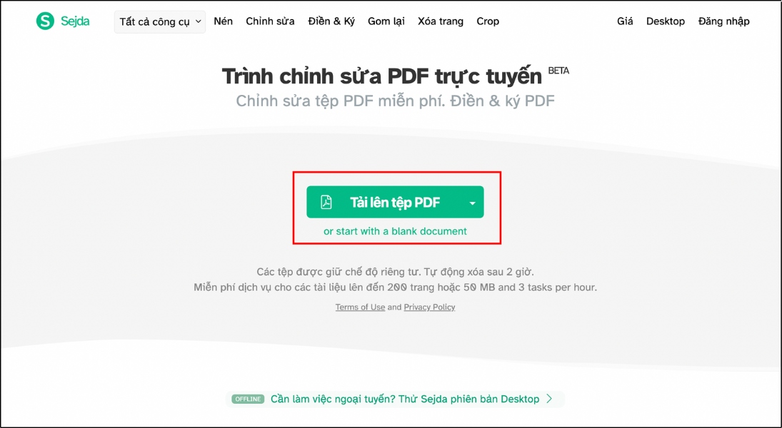 Nhấn Tải tệp PDF để mở file