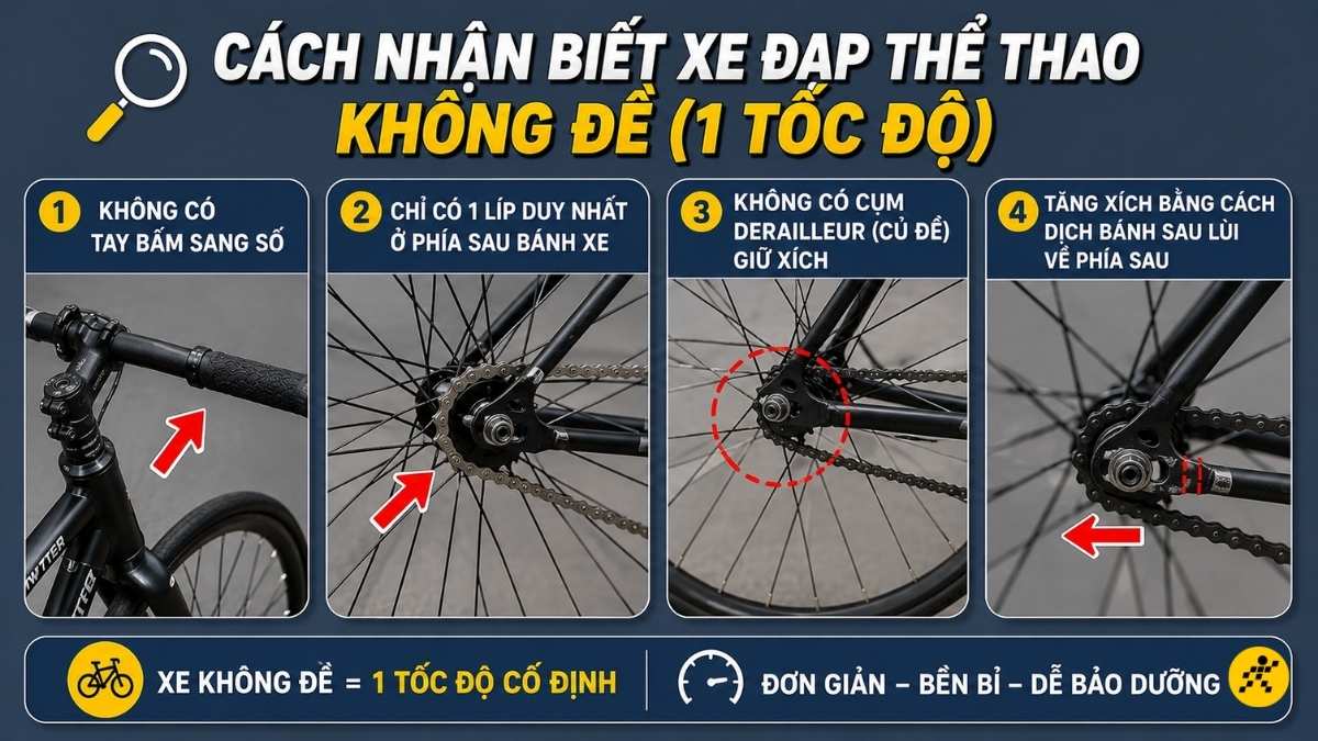 Cách nhận biết xe không đề (1 tốc độ) Cách nhận biết xe không đề (1 tốc độ)