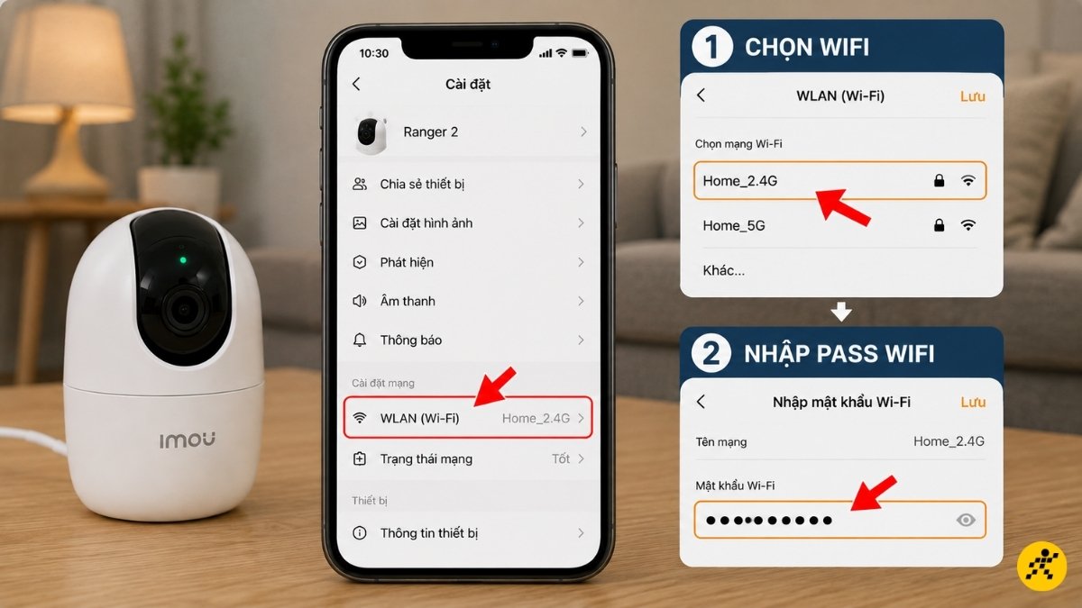 Đổi mật khẩu Wi-Fi cho camera