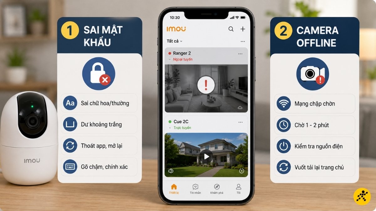 C&aacute;ch xử l&yacute; c&aacute;c lỗi thường gặp sau khi đổi mật khẩu