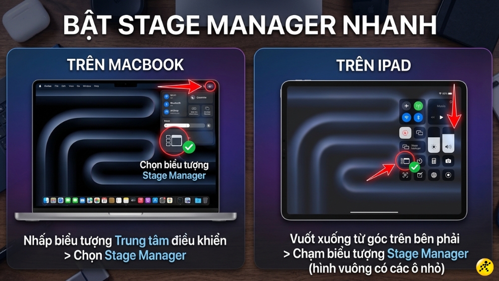 C&aacute;ch bật Stage Manager cực nhanh