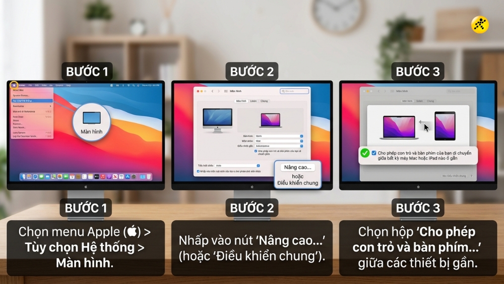 Thiết lập tr&ecirc;n MacBook