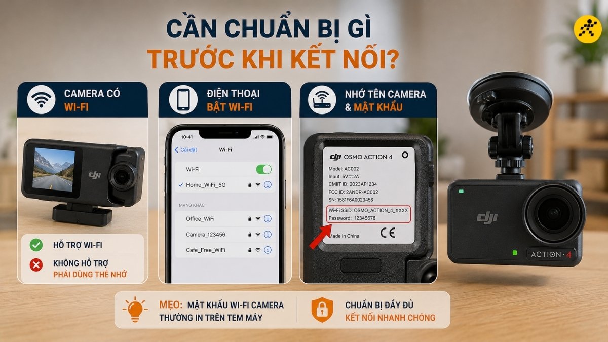 Chuẩn bị trước khi kết nối