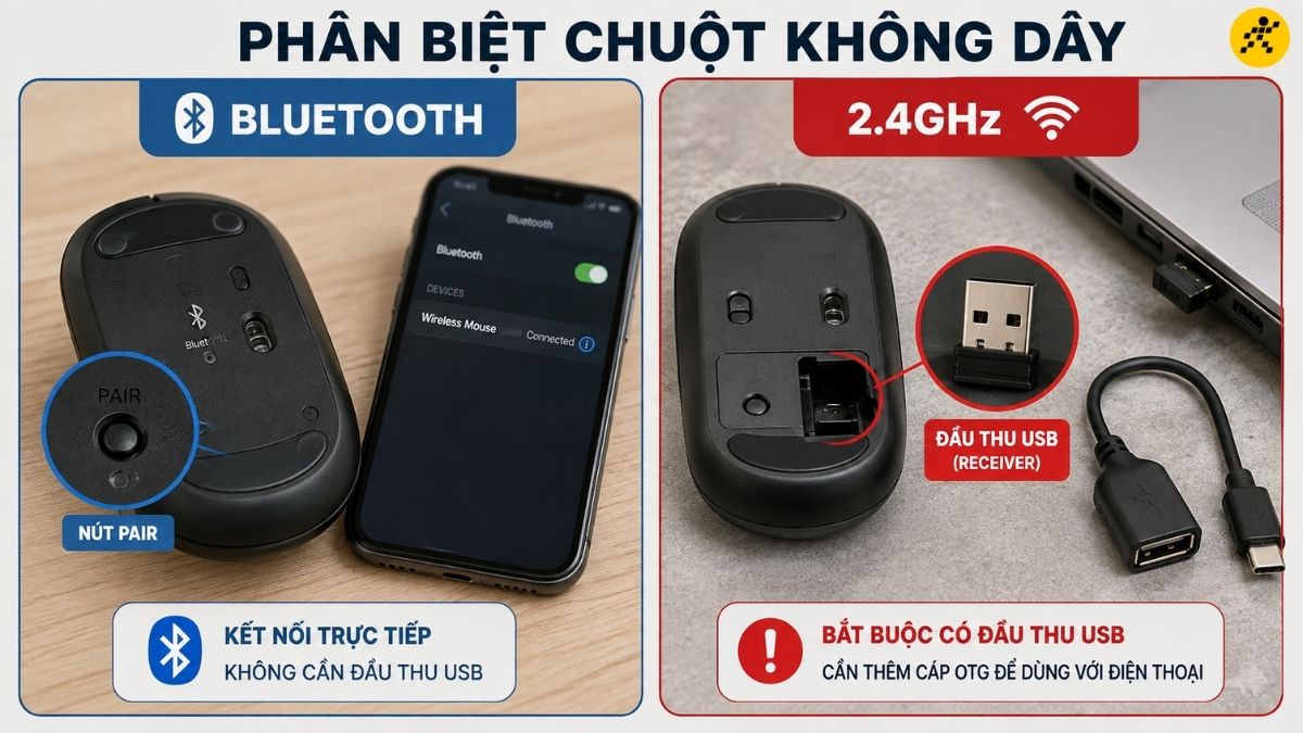 Ph&acirc;n biệt 2 loại chuột