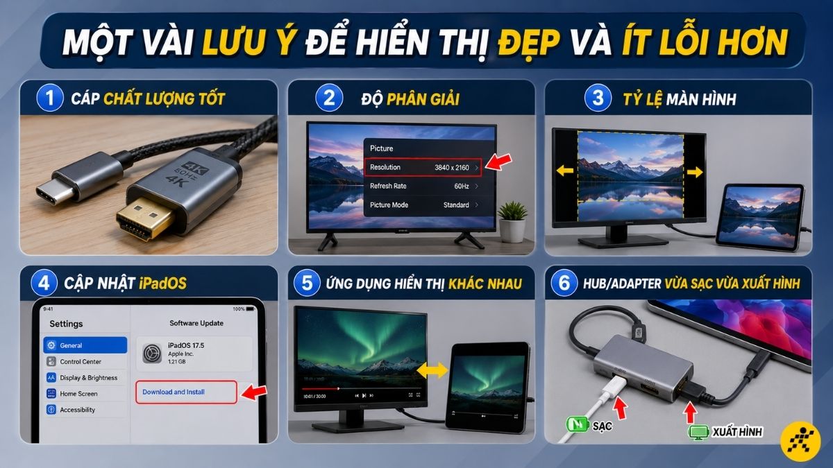 Lưu ý để hiển thị đẹp và ít lỗi hơn Lưu ý để hiển thị đẹp và ít lỗi hơn