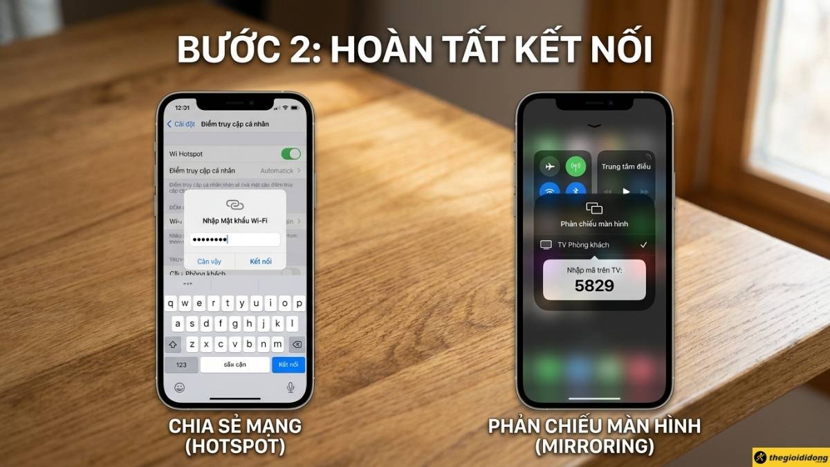 Bước 2: Ho&agrave;n tất kết nối iPhone với m&aacute;y t&iacute;nh