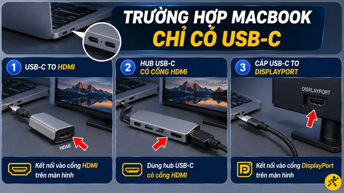 Trường hợp MacBook chỉ có USB-C Trường hợp MacBook chỉ có USB-C