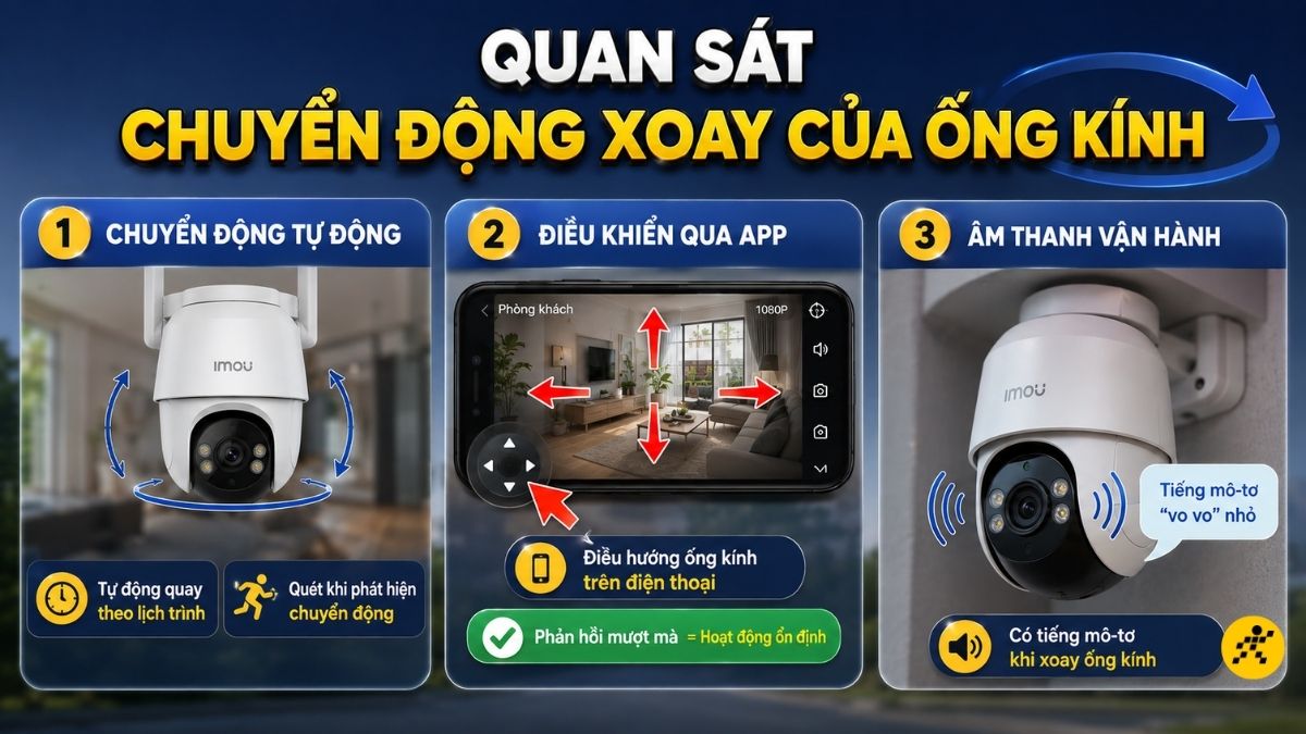 Quan s&aacute;t chuyển động xoay của ống k&iacute;nh