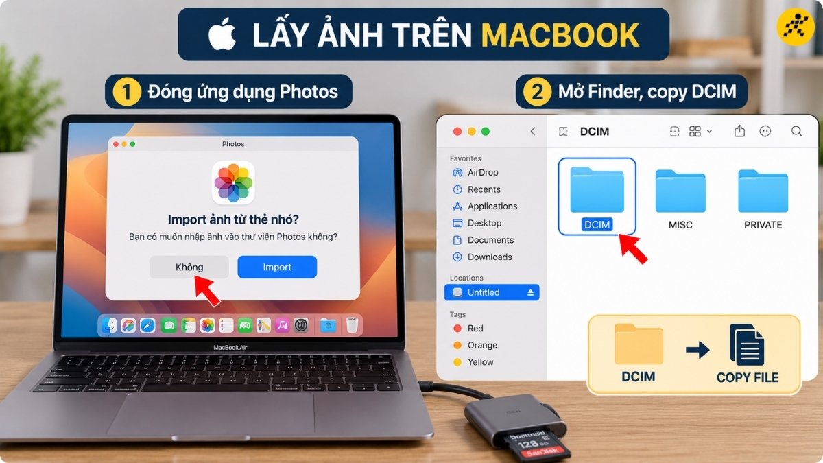 C&aacute;ch lấy ảnh ri&ecirc;ng cho MacBook