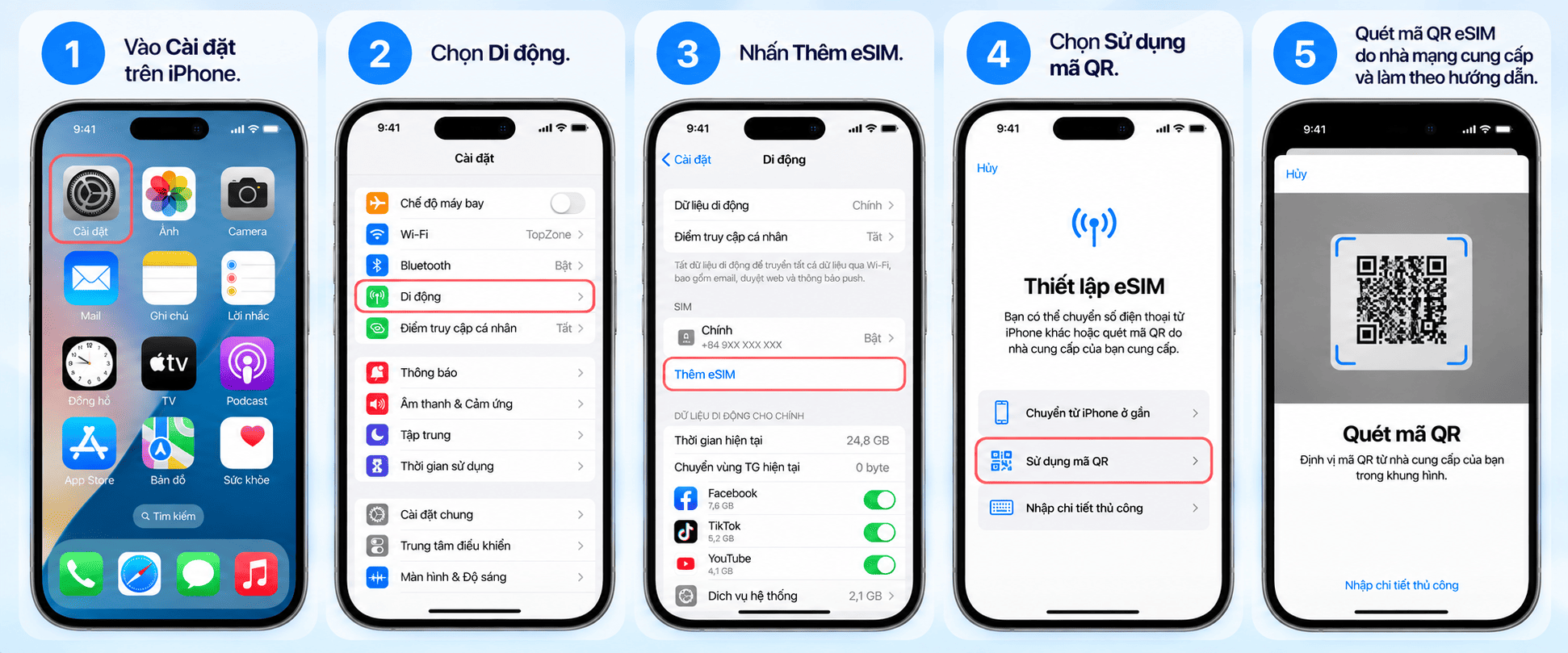 Cách lấy lại eSIM khi lỡ xóa khỏi iPhone Cách lấy lại eSIM khi lỡ xóa khỏi iPhone