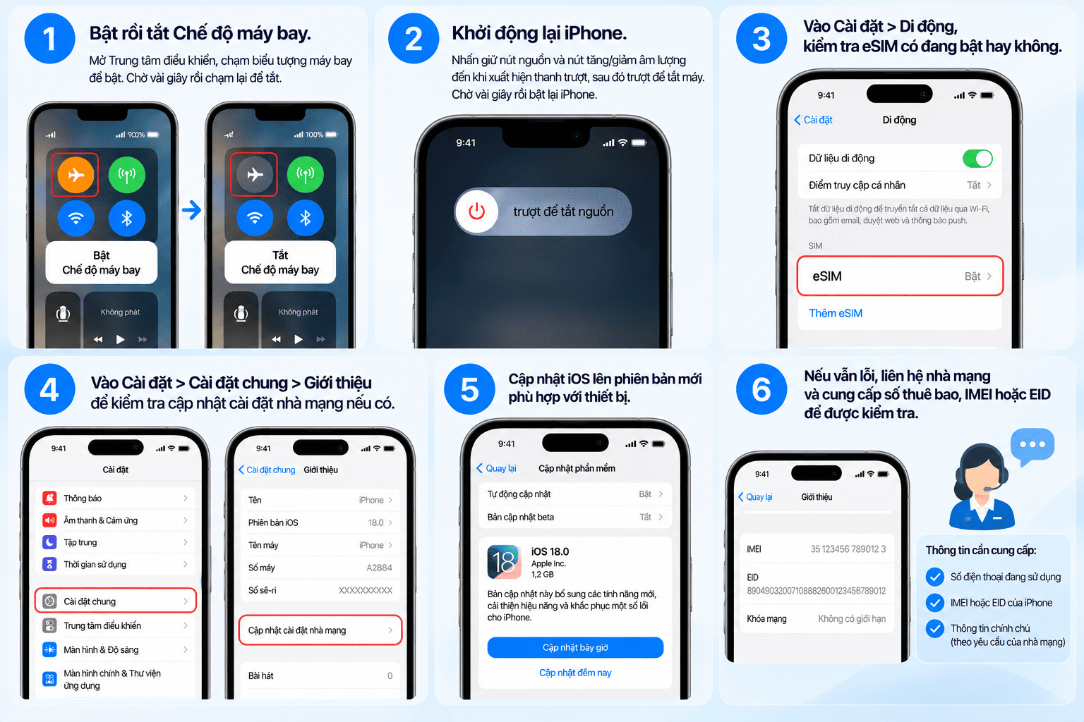 Cách lấy lại eSIM khi iPhone không nhận sóng Cách lấy lại eSIM khi iPhone không nhận sóng