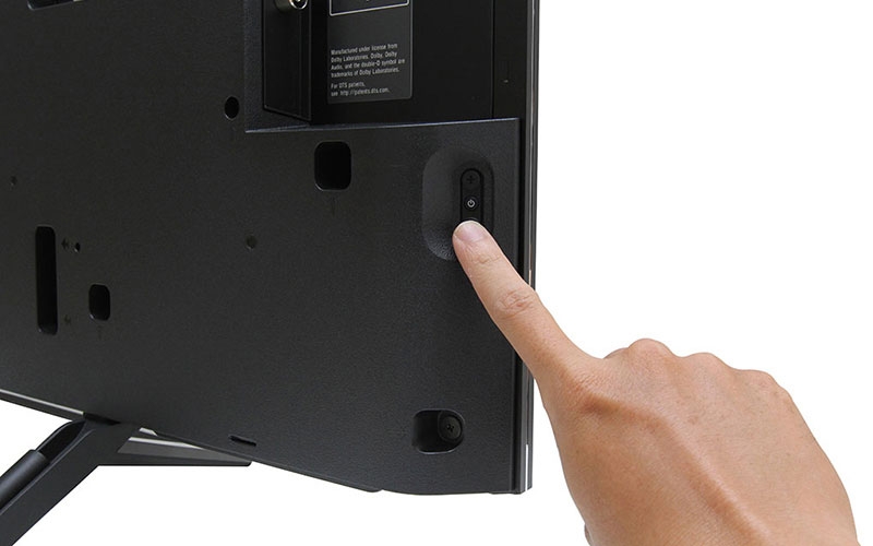 Mở tivi Sony bằng nút vật lý