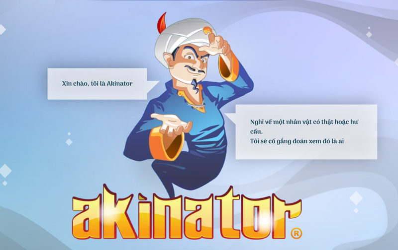 Akinator là tựa game mô phỏng thần đèn đoán suy nghĩ vô cùng nổi tiếng