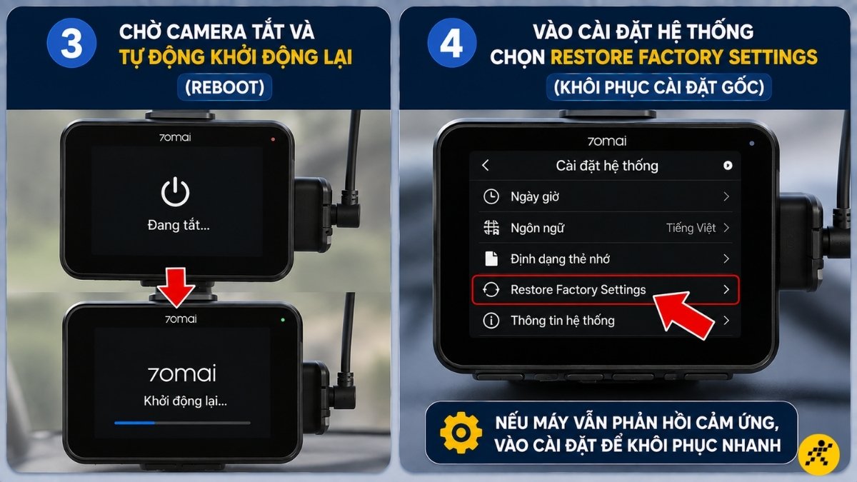 C&aacute;ch reset camera h&agrave;nh tr&igrave;nh &ocirc; t&ocirc; khi bị treo