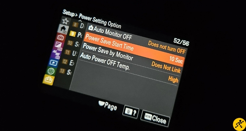 Bật chế độ tiết kiệm pin (Power Saving) cho máy ảnh Sony Bật chế độ tiết kiệm pin (Power Saving) cho máy ảnh Sony
