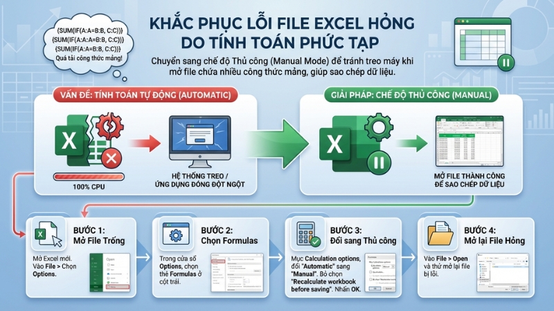 Chuyển t&iacute;nh to&aacute;n sang chế độ Manual (Thủ c&ocirc;ng)
