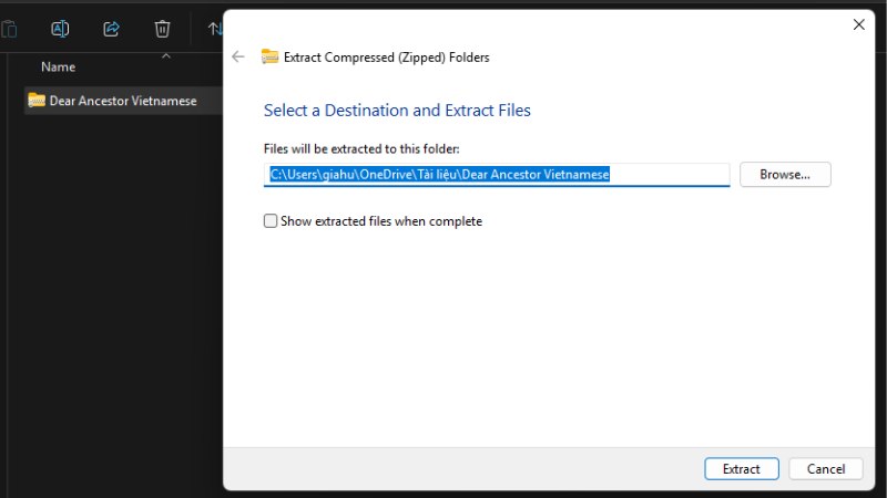 Sau khi tải xong, giải nén file game bằng WinRAR hoặc công cụ tương tự