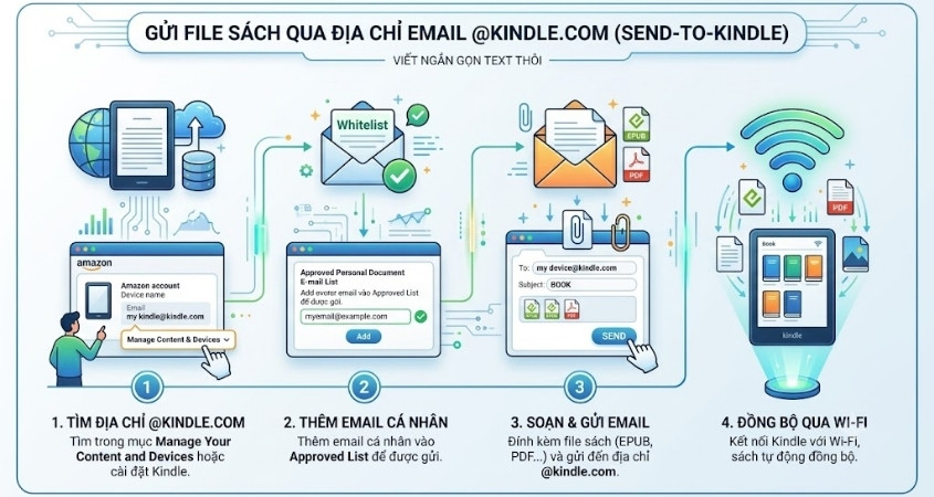 Gửi file sách qua địa chỉ Email @Kindle.com Gửi file sách qua địa chỉ Email @Kindle.com