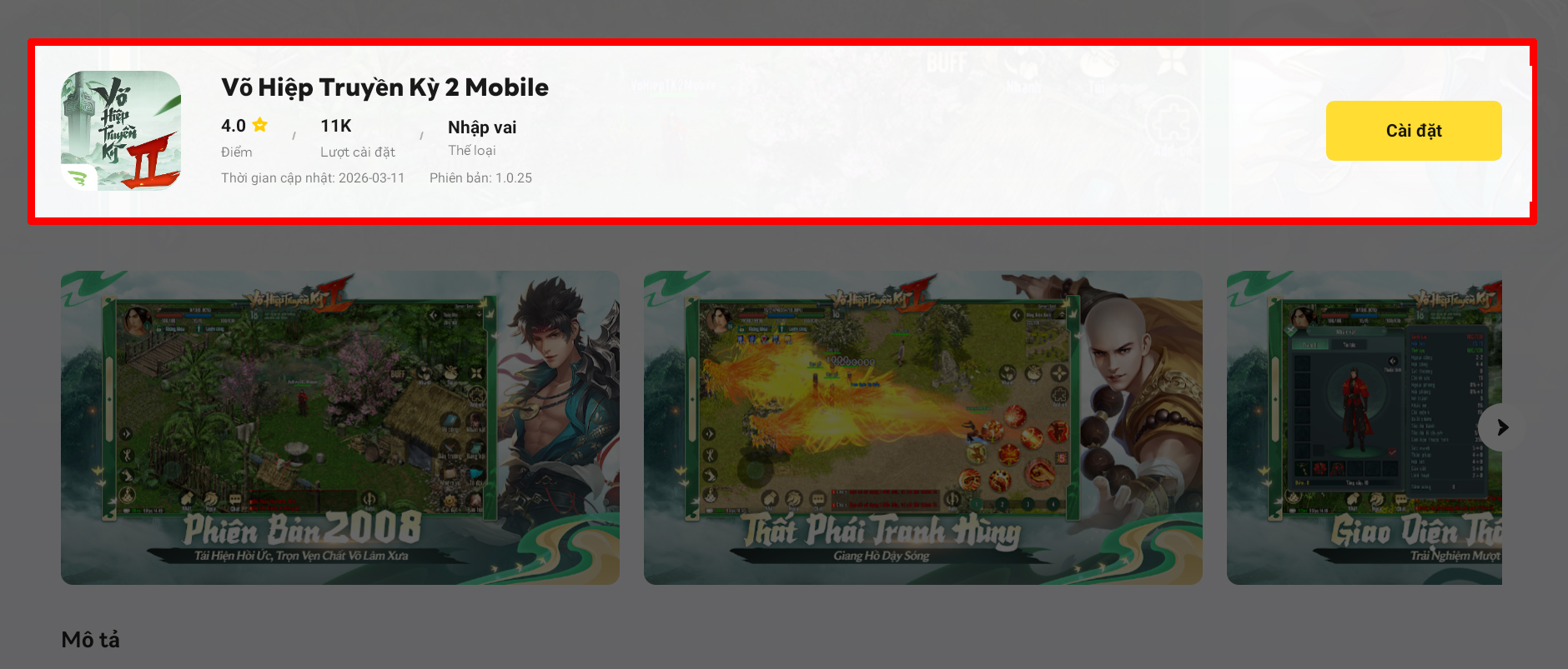 Cách tải và chơi Võ Hiệp Truyền Kỳ 2 Mobile trên PC với LDPlayer