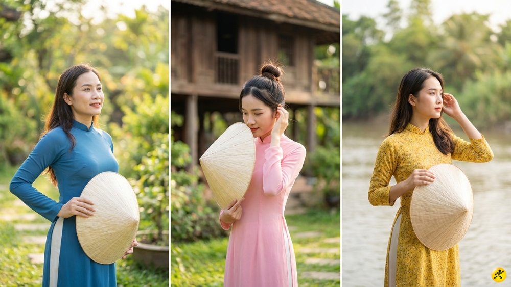 Tạo d&aacute;ng với n&oacute;n l&aacute; duy&ecirc;n d&aacute;ng