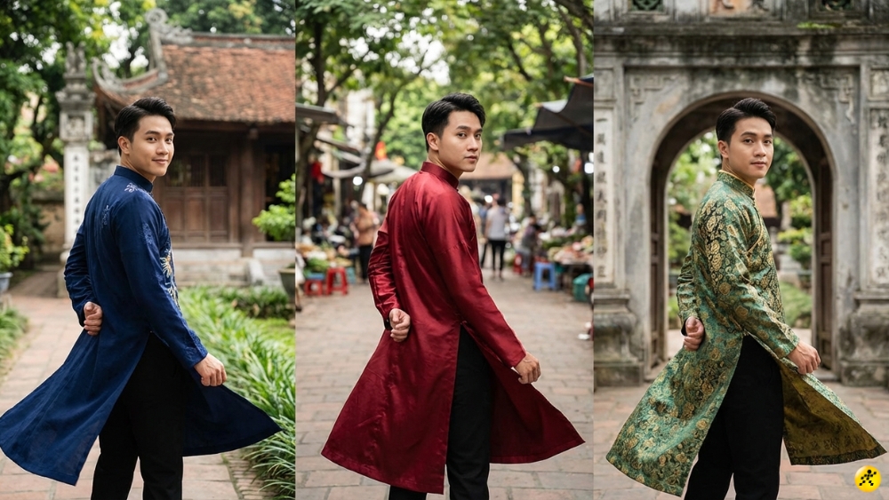 Dáng nam nghiêng người chạm tà Dáng nam nghiêng người chạm tà