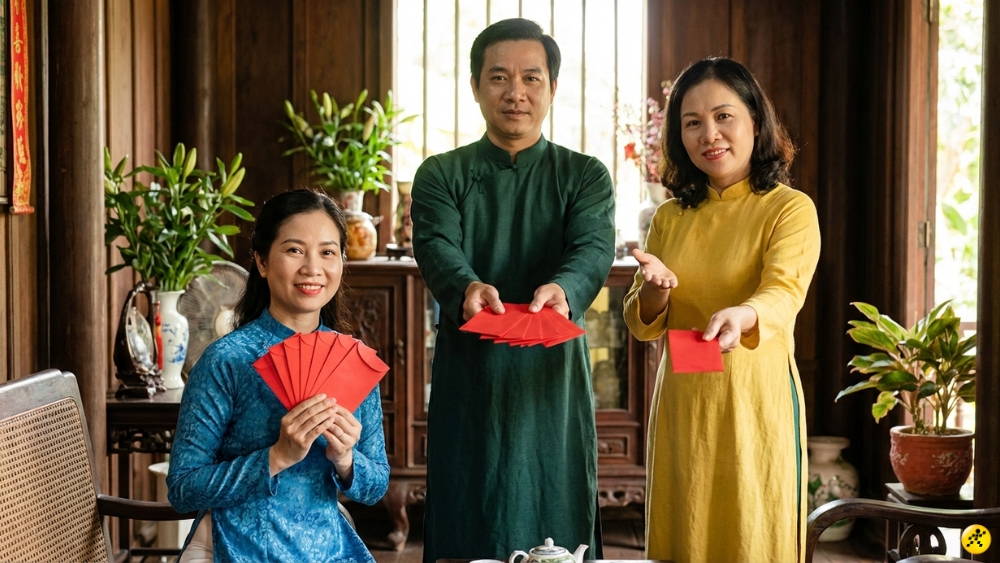 Tạo d&aacute;ng với bao l&igrave; x&igrave; Tết