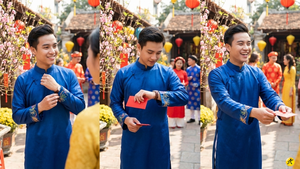 D&aacute;ng nam tương t&aacute;c với phụ kiện