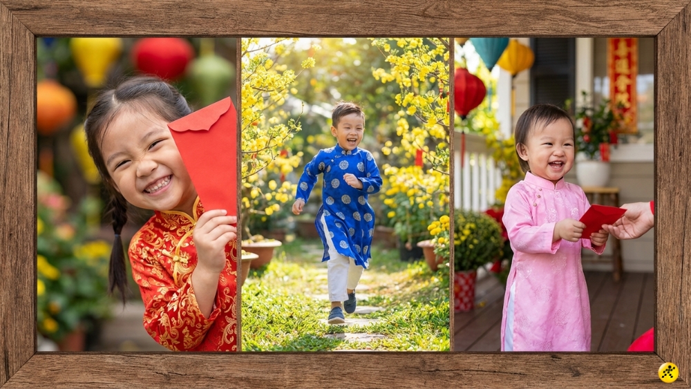 B&eacute; diện &Aacute;o d&agrave;i nh&iacute;