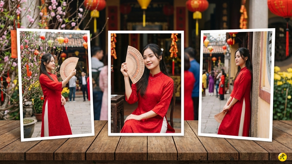 Tạo d&aacute;ng với quạt giấy