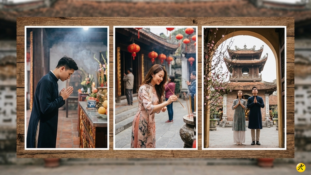 Tạo d&aacute;ng tại Đền, Ch&ugrave;a