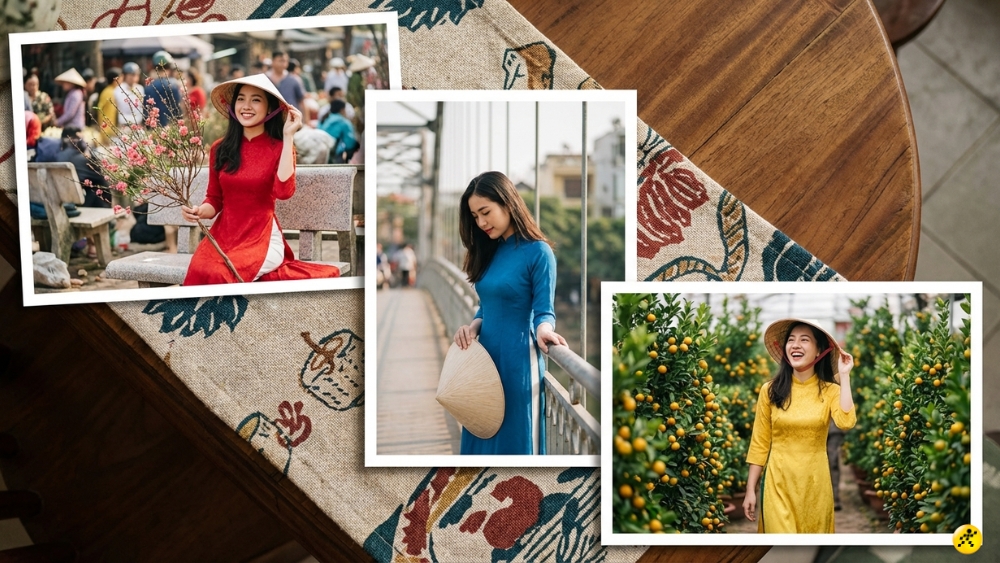 Tạo d&aacute;ng với n&oacute;n l&aacute;