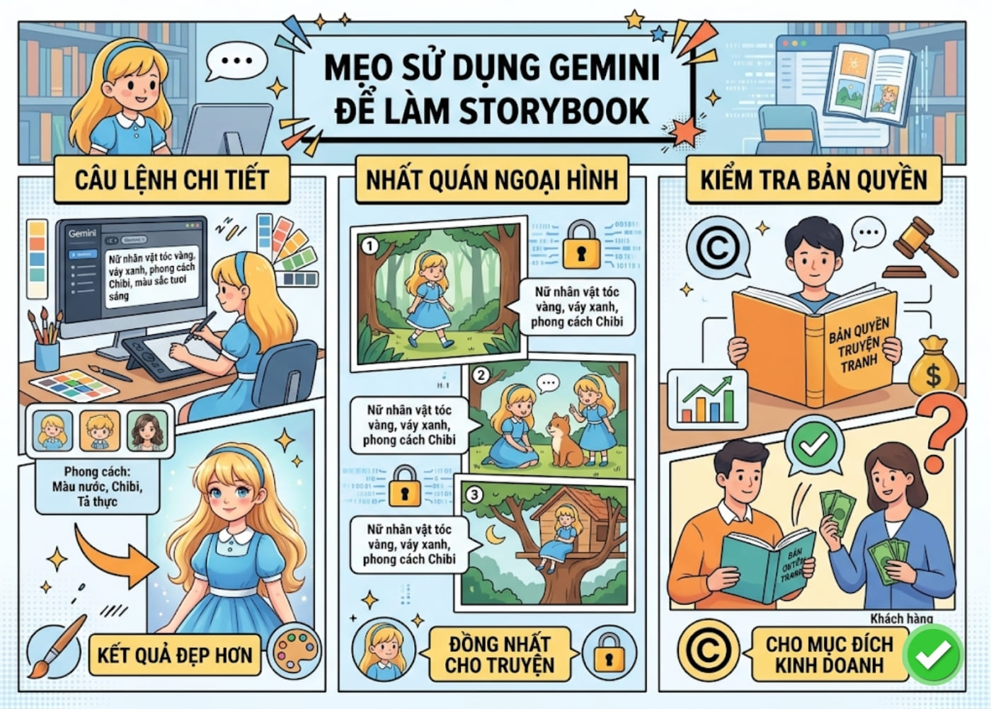 Mẹo khi sử dụng Gemini tạo Storybook Mẹo khi sử dụng Gemini tạo Storybook