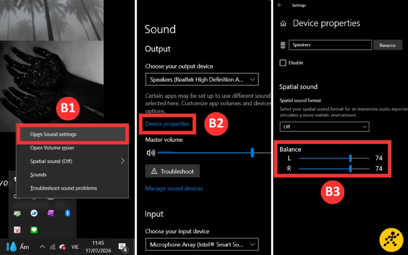 Cách chỉnh thanh Balance trong Settings Windows 10 Cách chỉnh thanh Balance trong Settings Windows 10