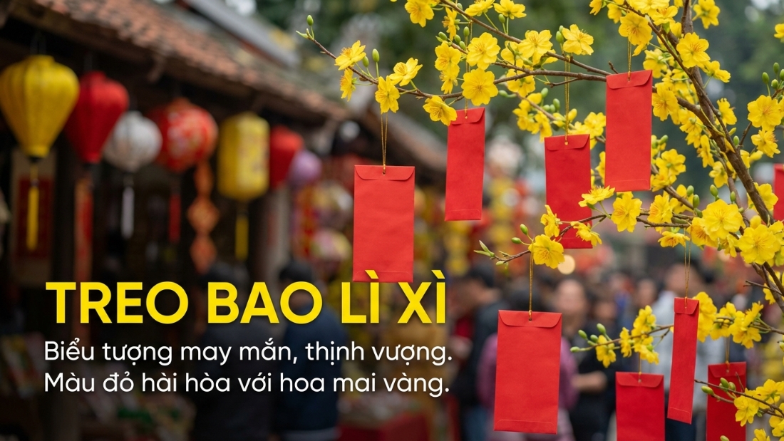 Treo bao l&igrave; x&igrave; đỏ