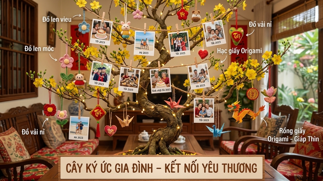 Biến c&acirc;y mai th&agrave;nh "C&acirc;y Kỷ Niệm"