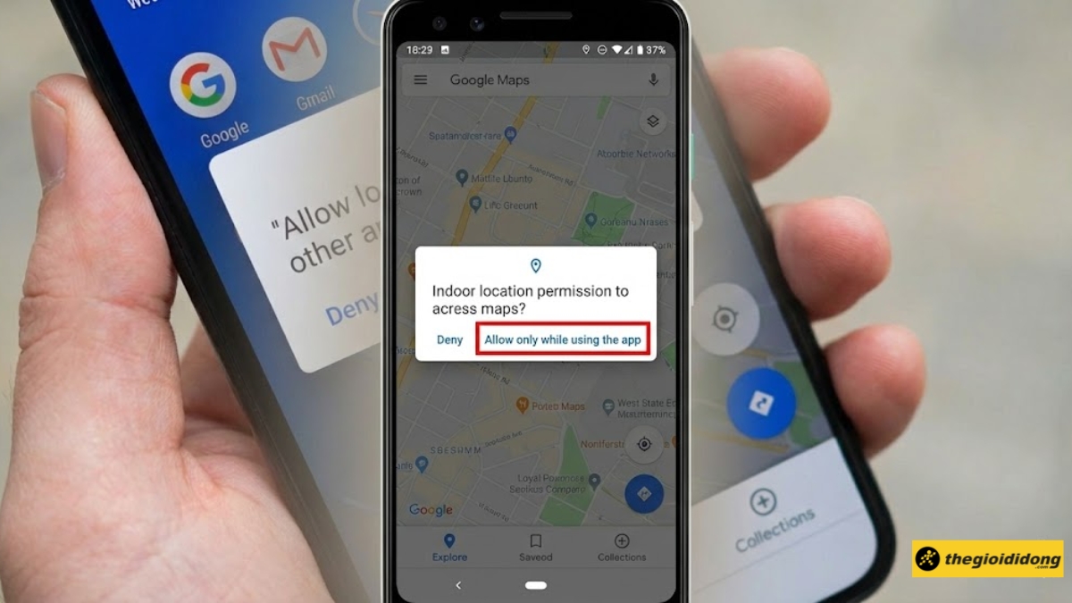 Cho phép khi dùng ứng dụng Cho phép khi dùng ứng dụng