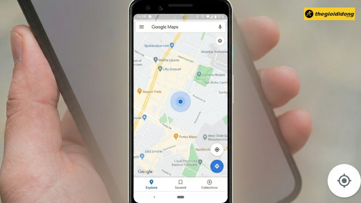 Nhìn vào bản đồ, bạn sẽ thấy một chấm màu xanh dương Nhìn vào bản đồ, bạn sẽ thấy một chấm màu xanh dương