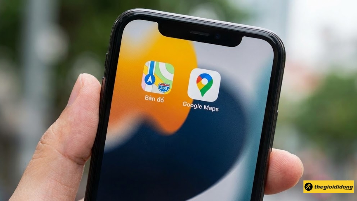 Mở ứng dụng Bản đồ (Apple Maps) hoặc Google Maps Mở ứng dụng Bản đồ (Apple Maps) hoặc Google Maps