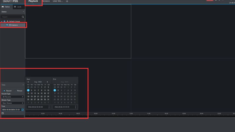 Thiết lập thời gian xem