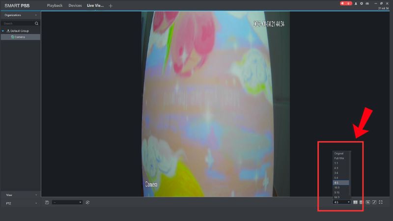 Tuỳ chọn tỷ lệ hiển thị khung h&igrave;nh để xem